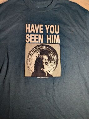 Powell Peralta Teal Blue Animal Chin 'Have You Seen Him' Graphic Tee
